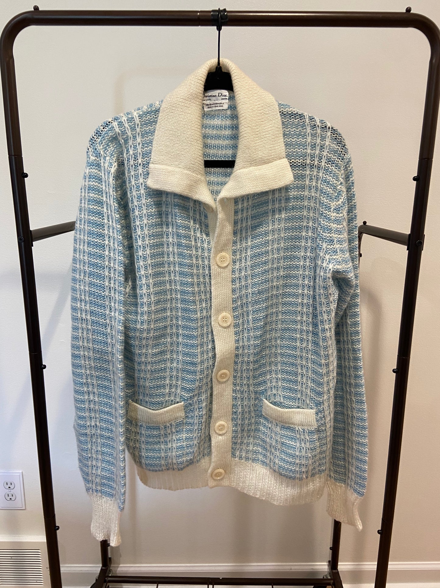 Christian Dior Mohair Blend Cardigan size Large