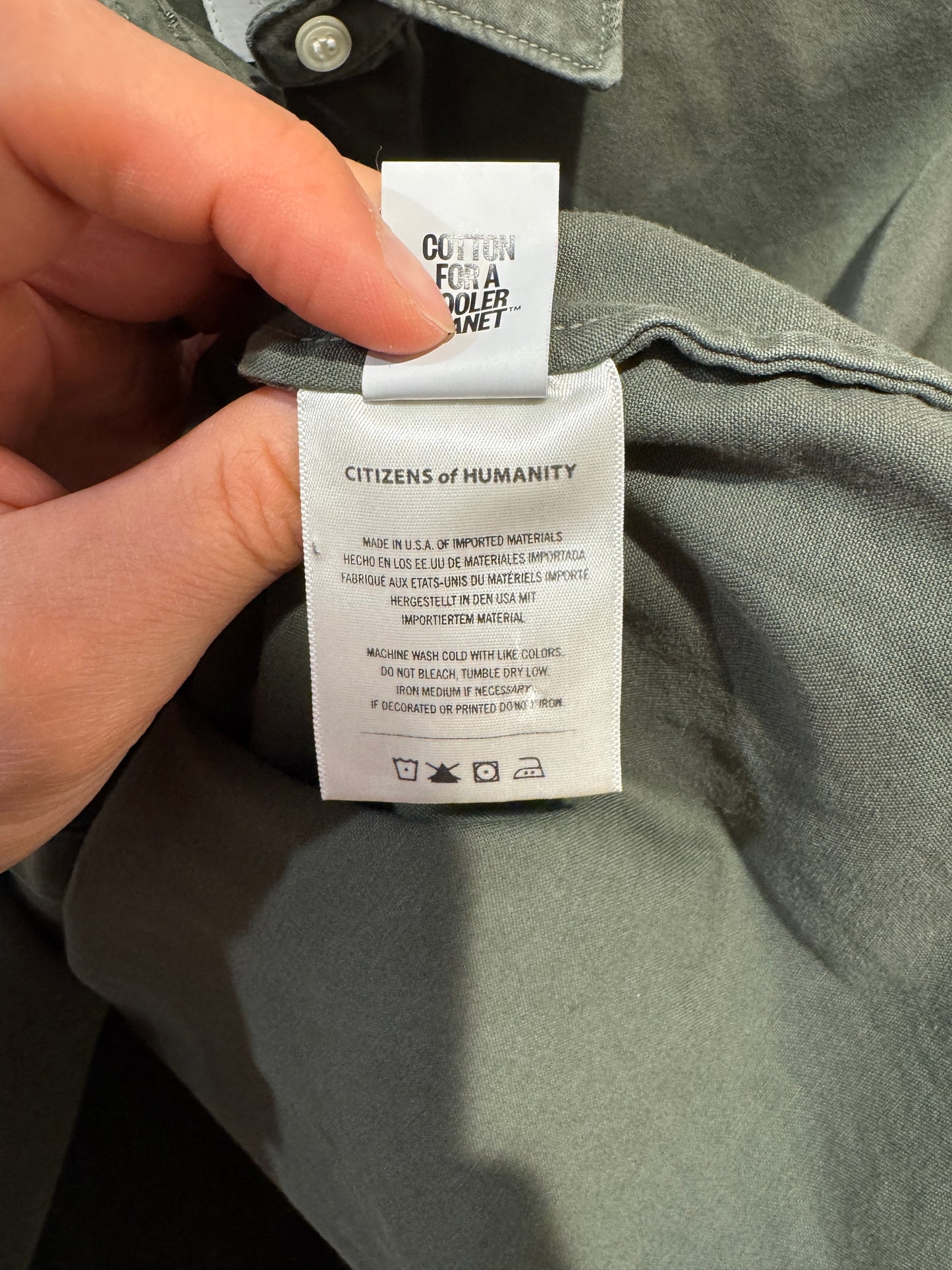 Citizens of Humanity Claire Origami Shirt in Costes size XS