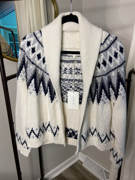 The Great Winter Fair Isle Lodge Cardigan size S