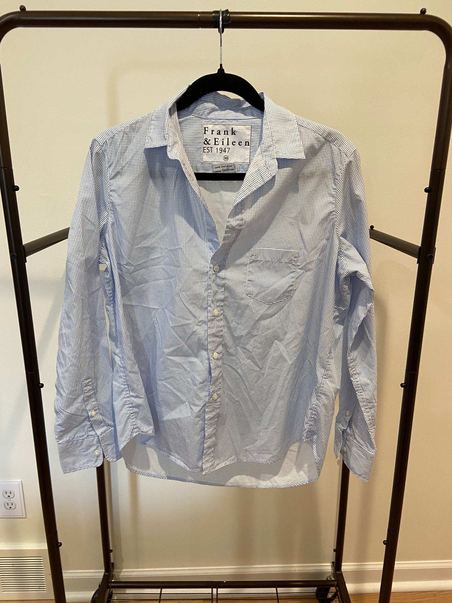 Frank & Eileen Eileen Shirt Blue Dot size XS