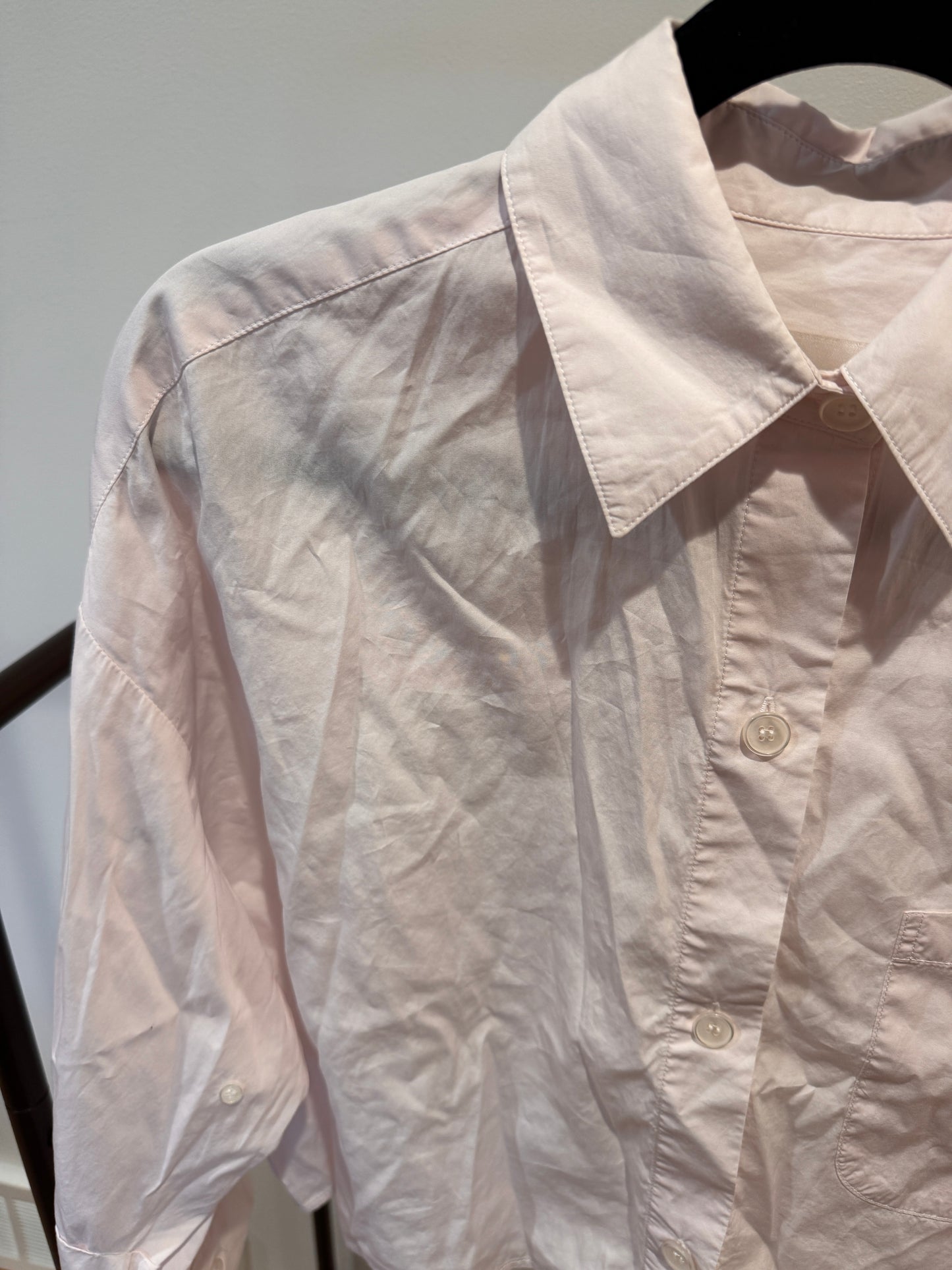 TWP Next EX Cropped Shirt in Pink size M/L