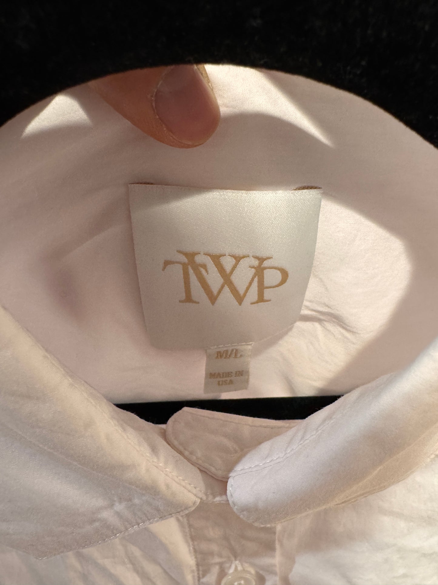 TWP Next EX Cropped Shirt in Pink size M/L