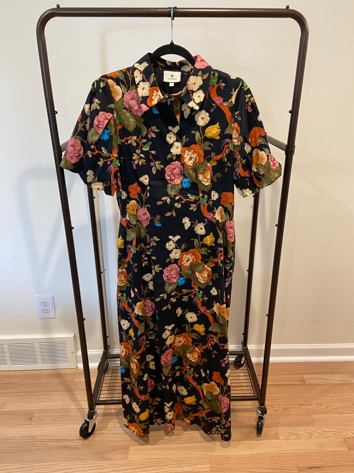 Tuckernuck Baroque Floral Delaney Dress size L