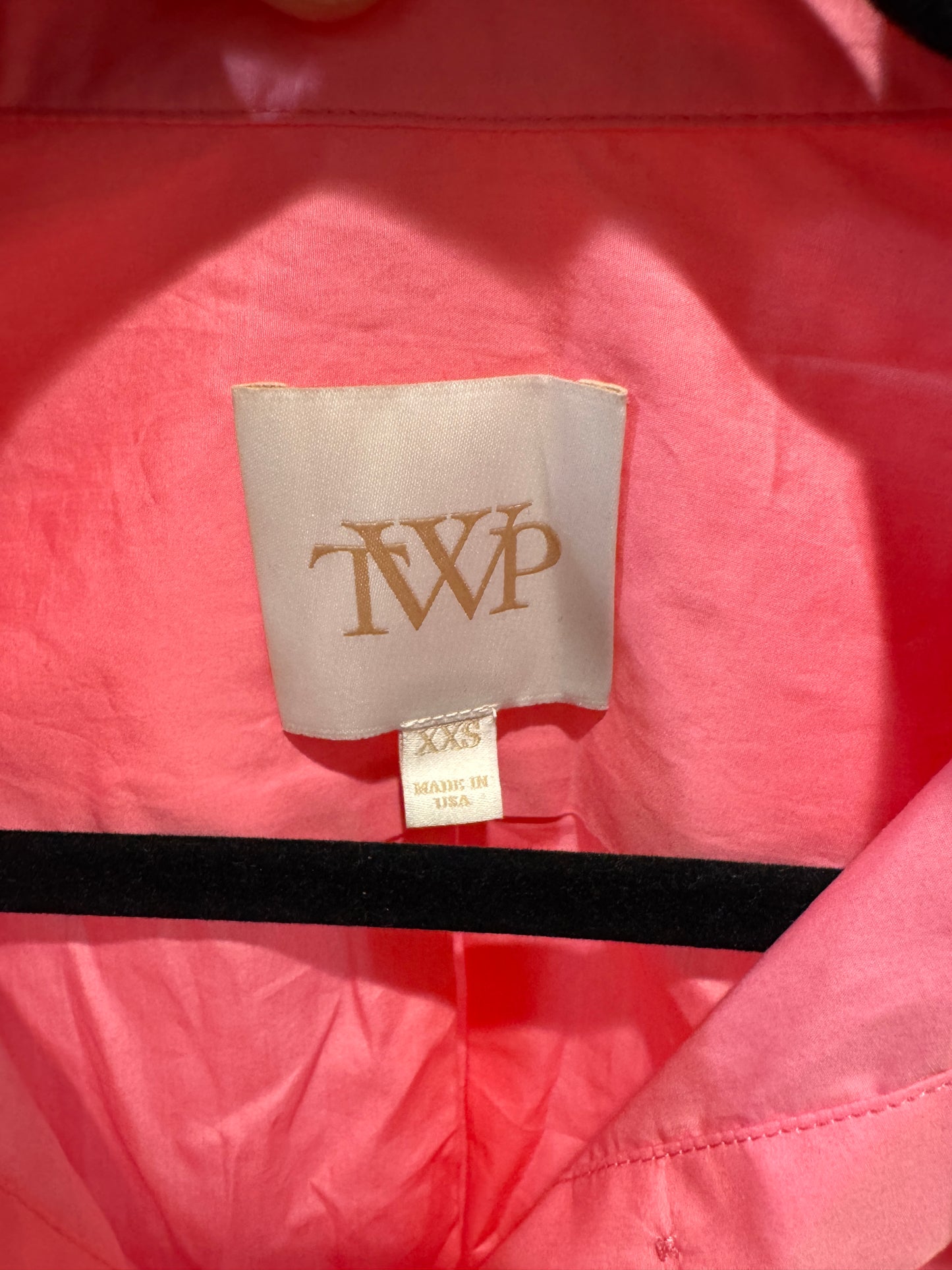 TWP Boyfriend Button-Up Shirt Pink size XXS