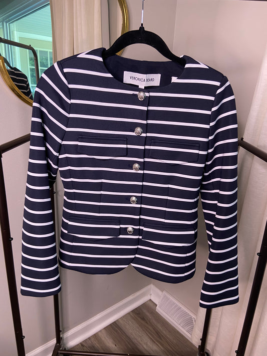 Veronica Beard Kensington Stripe Jacket size XS