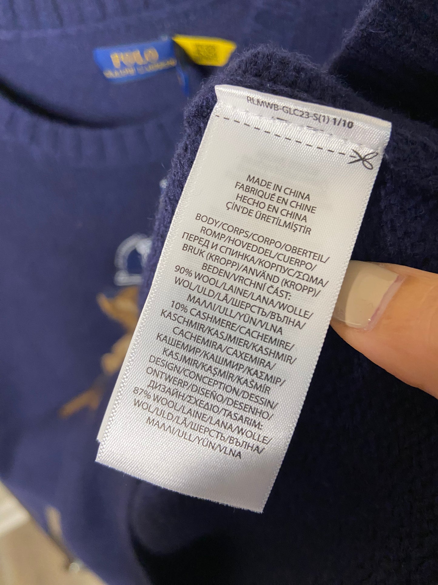 Polo Ralph Lauren Bear Sweater size M