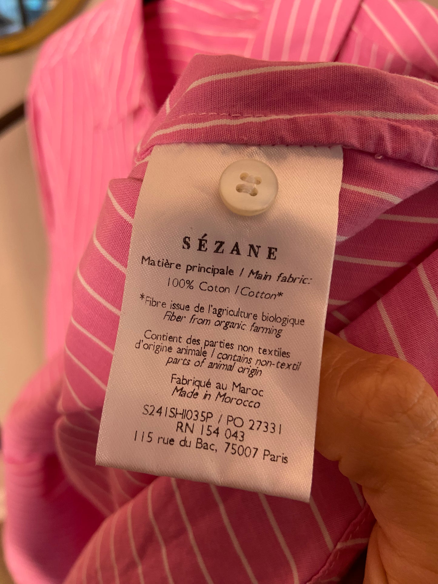 Sezane Max Shirt size XS (34)