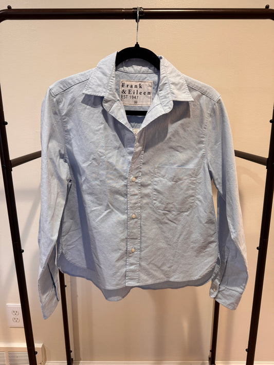 Frank and Eileen Silvio Untuckable Button-Up Shirt size XS