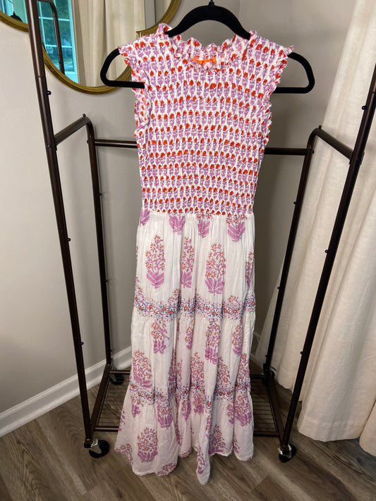 Oliphant Smocked Maxi Dress size XS