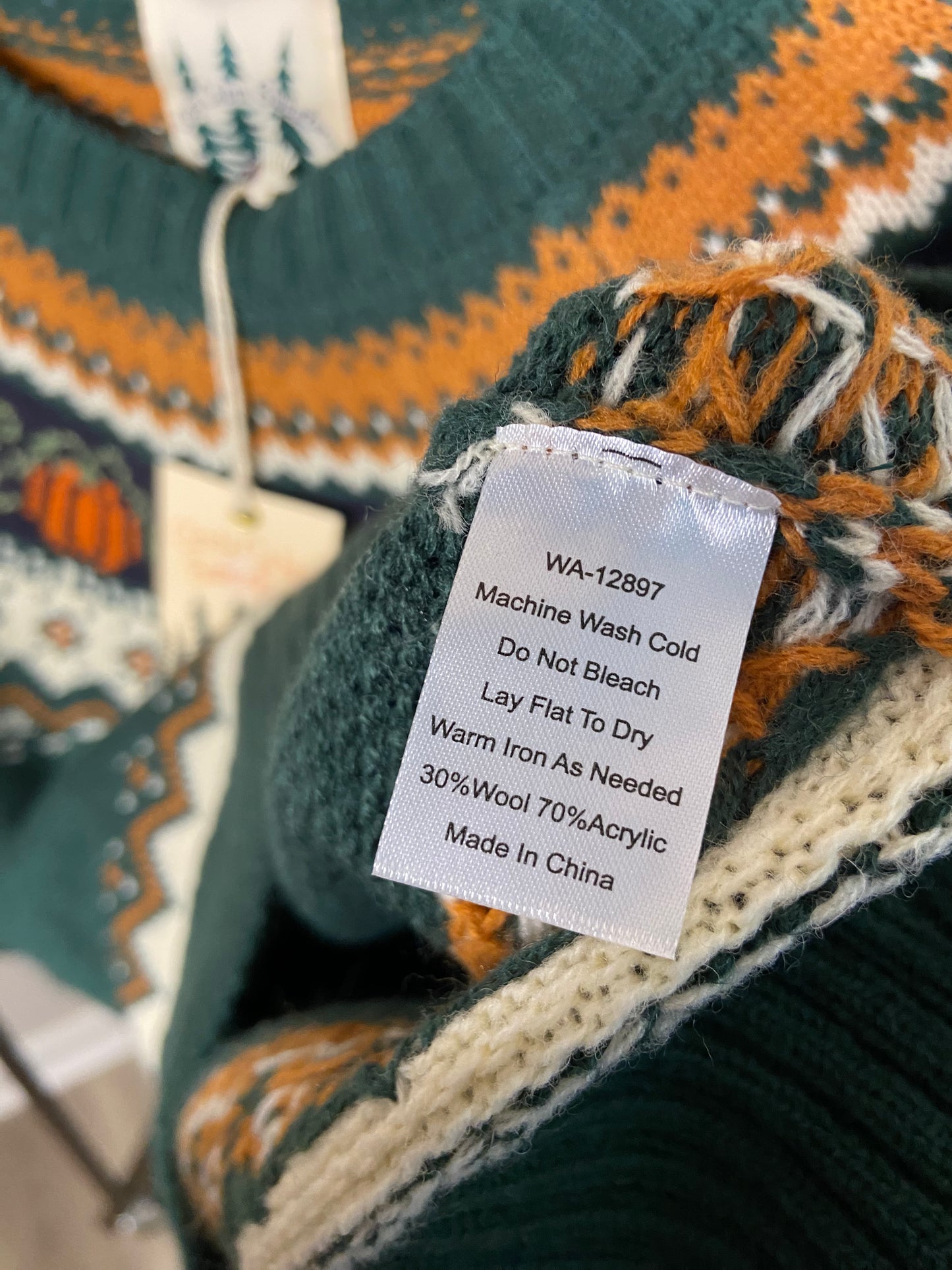KJP Kiel Patrick James Pumpkin Sweater size XS