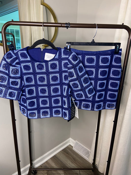 Hyacinth House Geometric Two Piece Skirt Set size XS/S