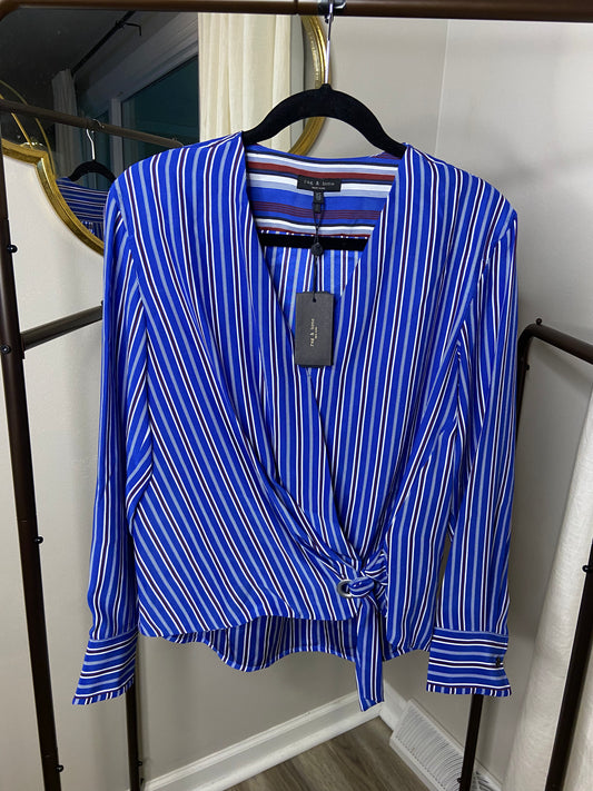 Rag and Bone Felix Stripe Popover size XS