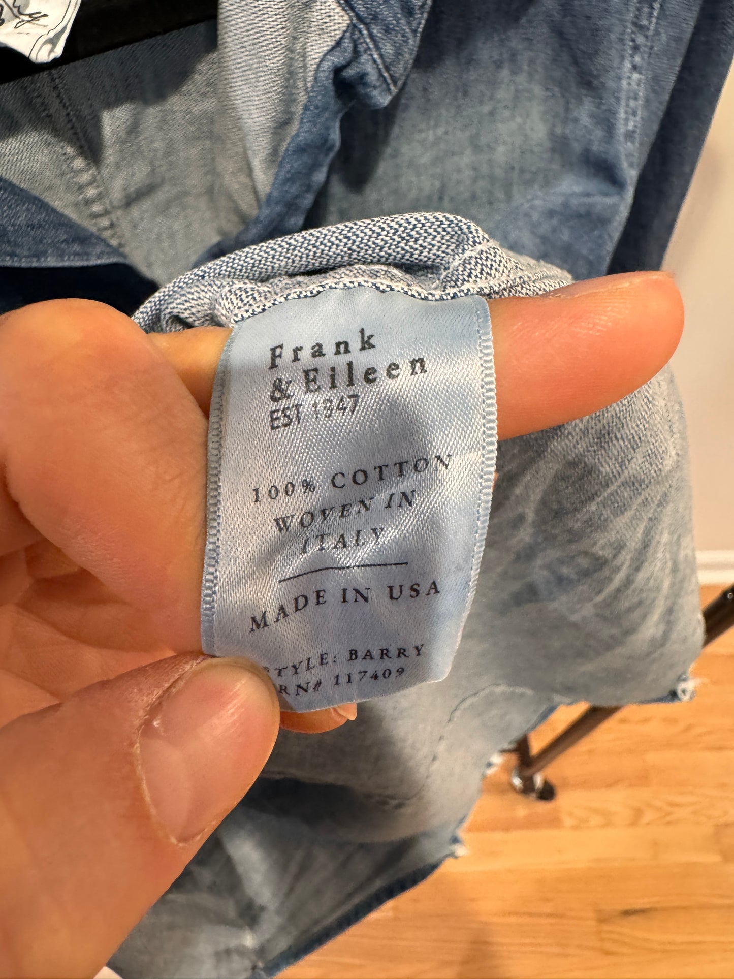 Frank and Eileen Barry Distressed Vintage Wash size S