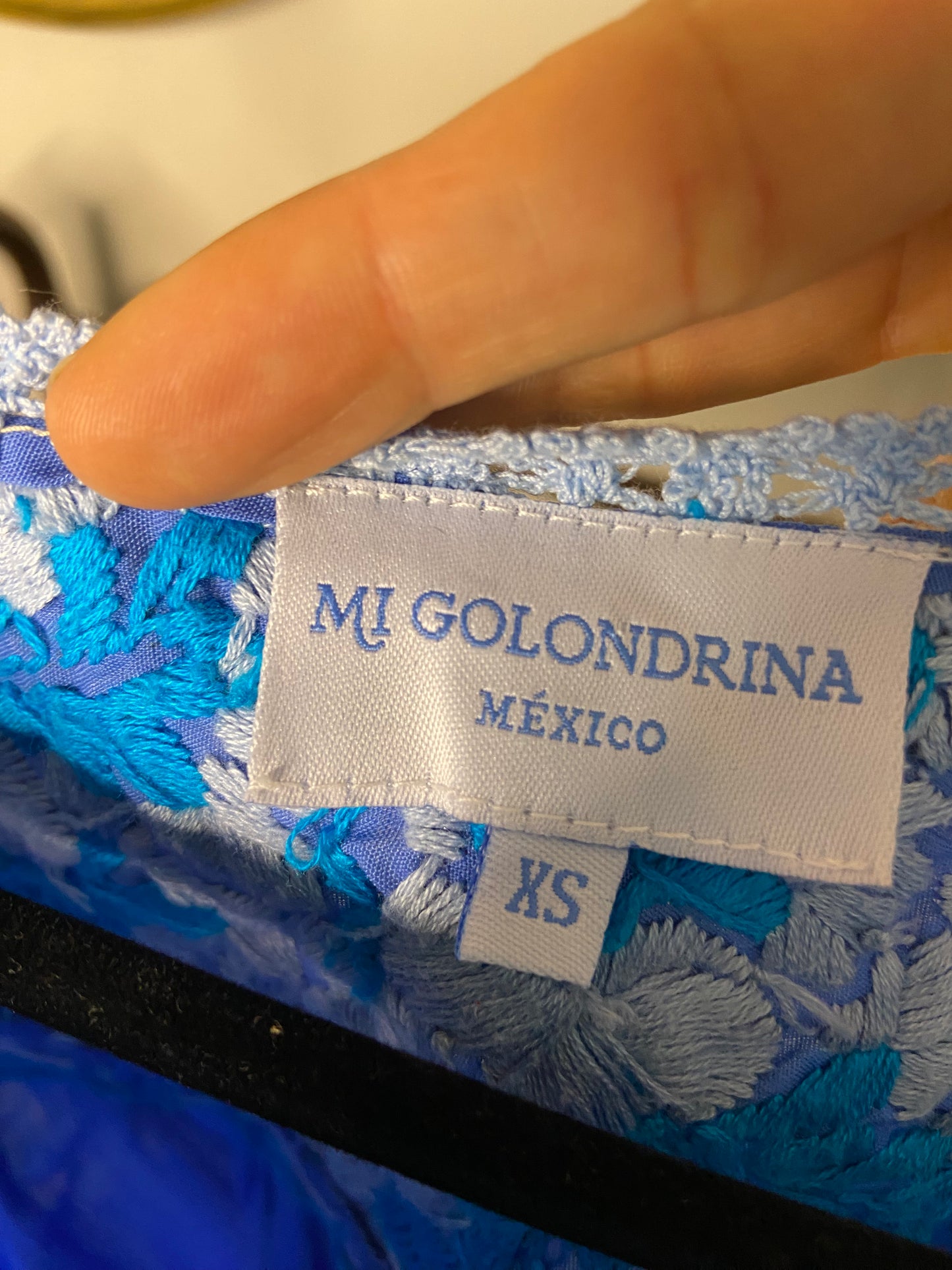 Mi Golondrina Flores Blouse size XS