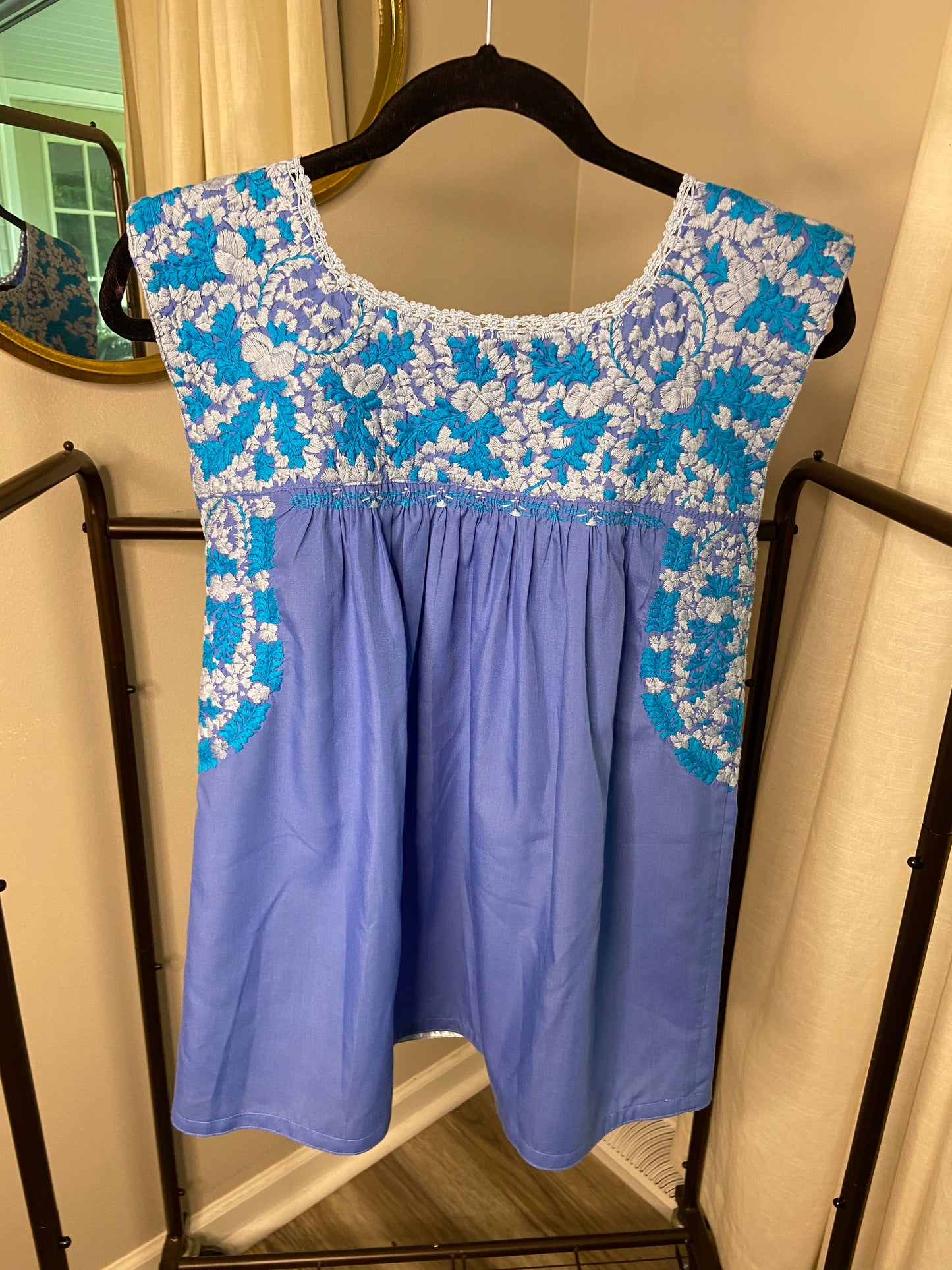 Mi Golondrina Flores Blouse size XS