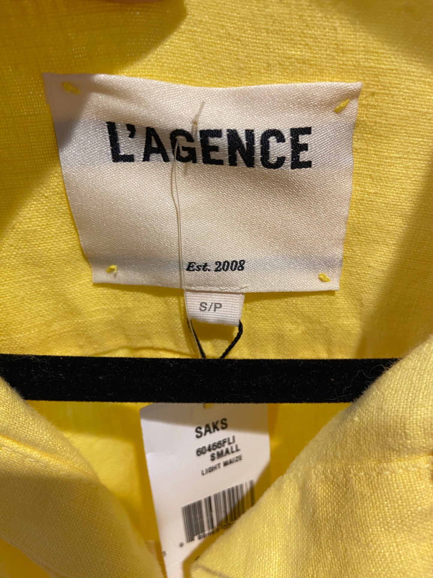 L'Agence Cameron Belted Linen Maxi Shirt Dress size S