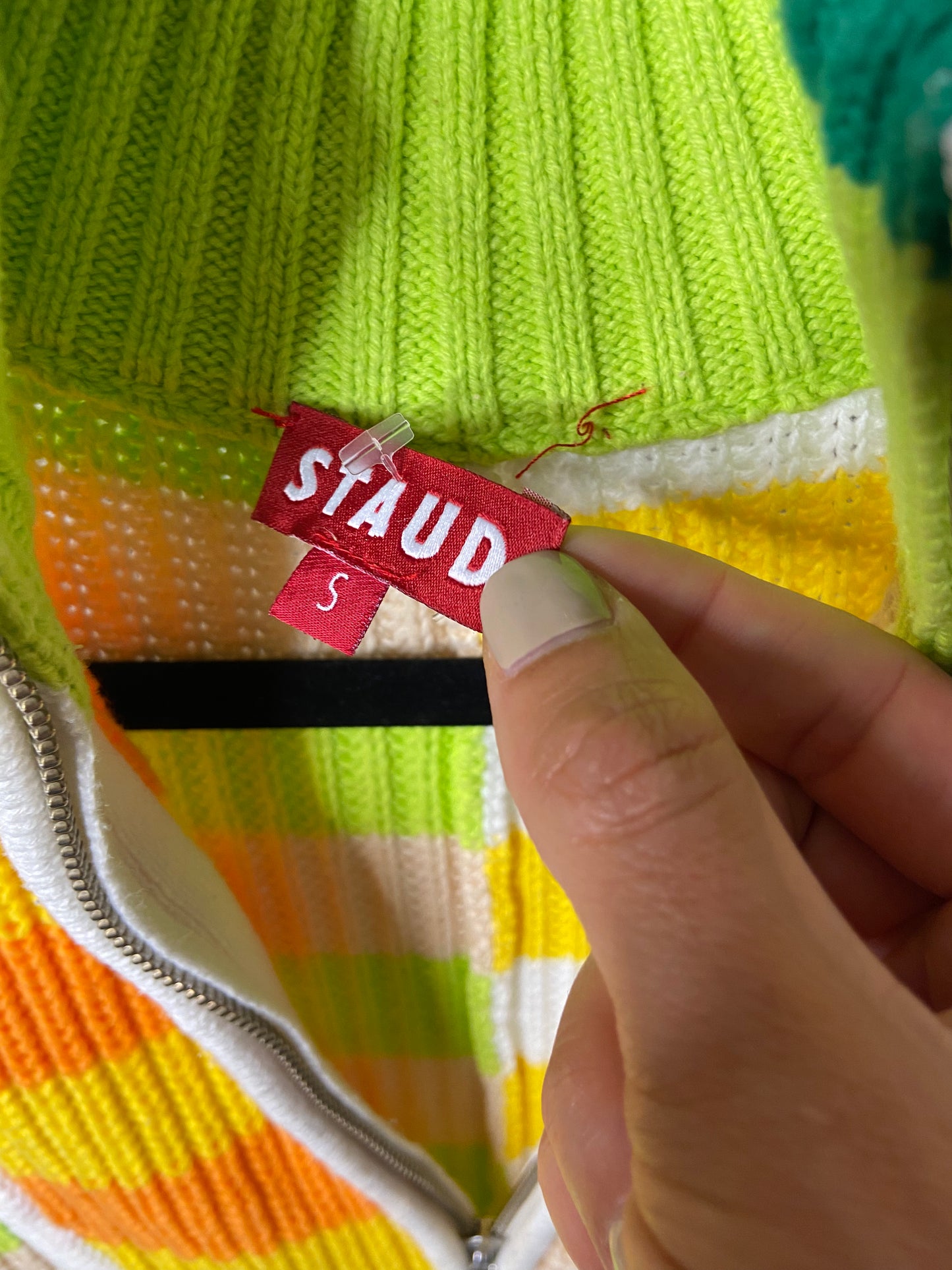 Staud Hampton Cabana Striped Sweater size S