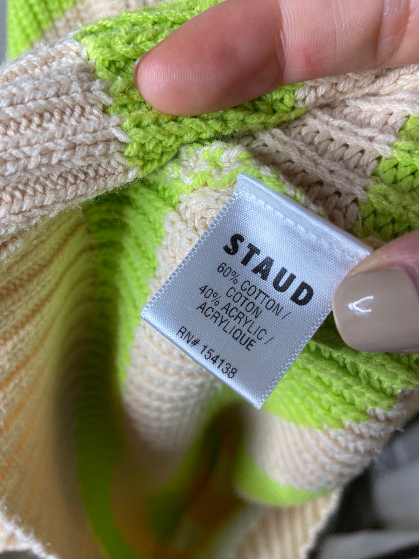 Staud Hampton Cabana Striped Sweater size S