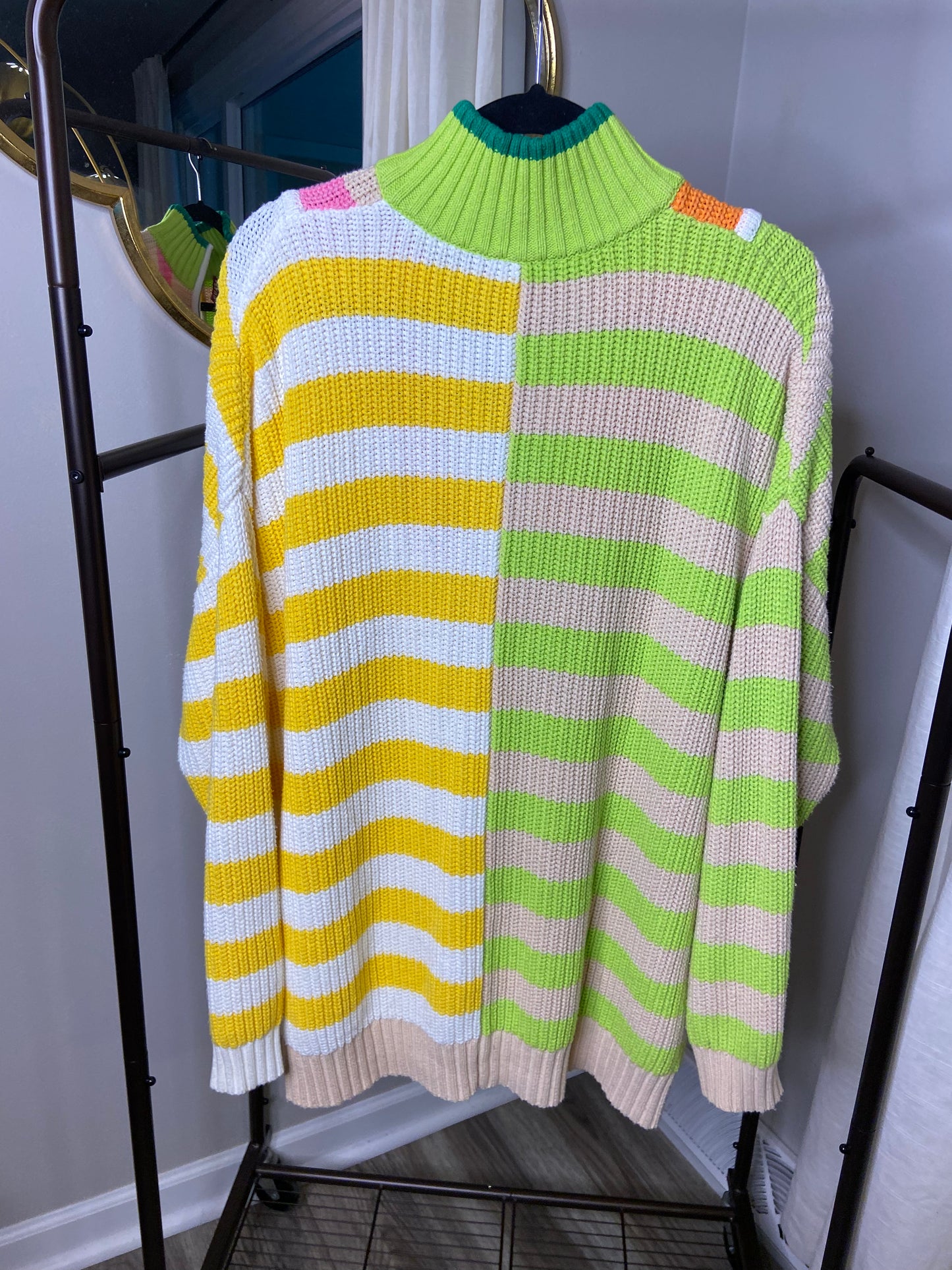 Staud Hampton Cabana Striped Sweater size S
