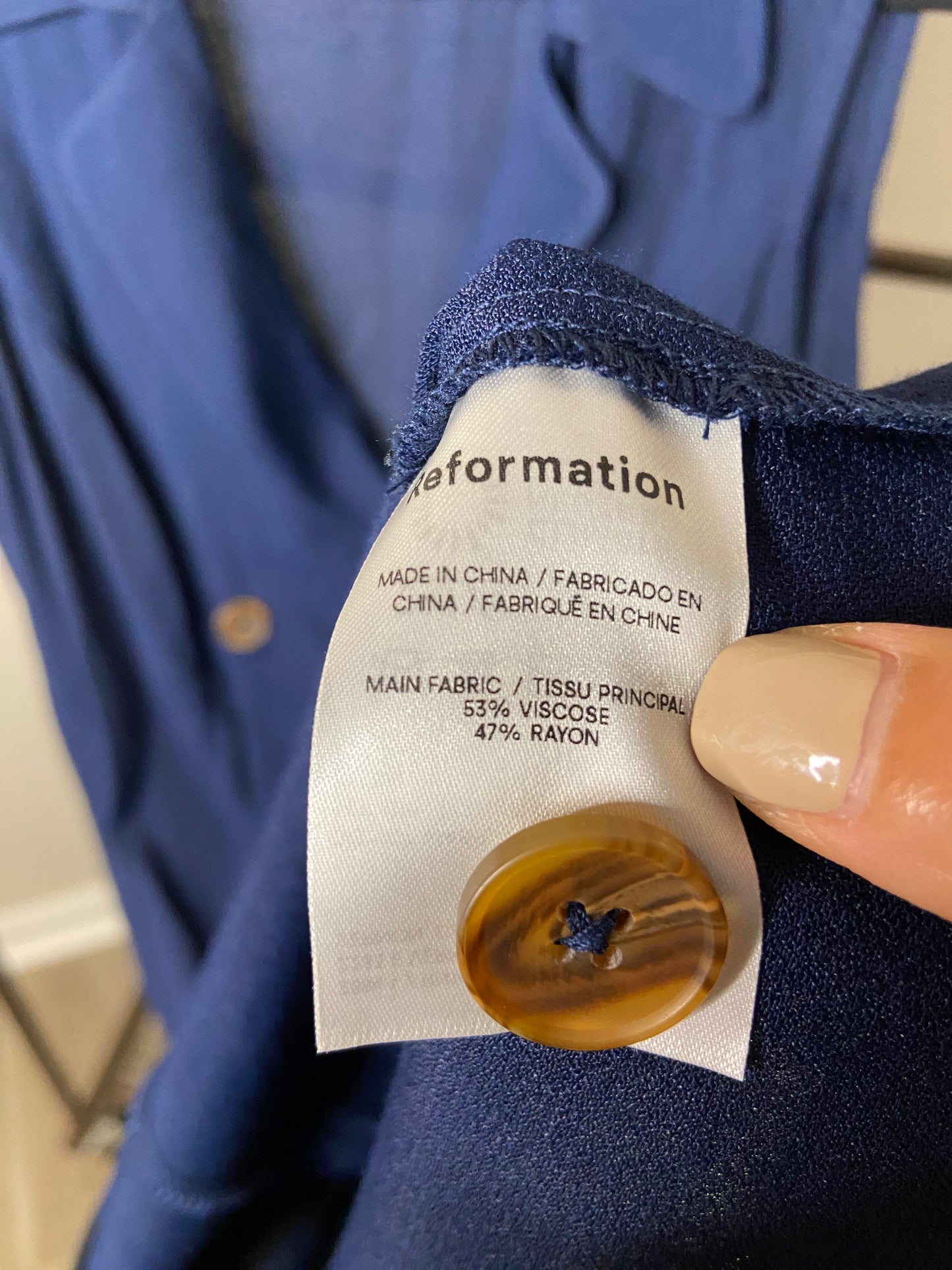 Reformation Leith Mini Dress size 4
