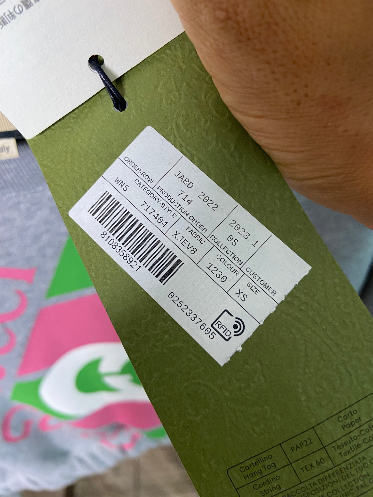 Gucci Rhombus Logo Cropped Sweatshirt size XS