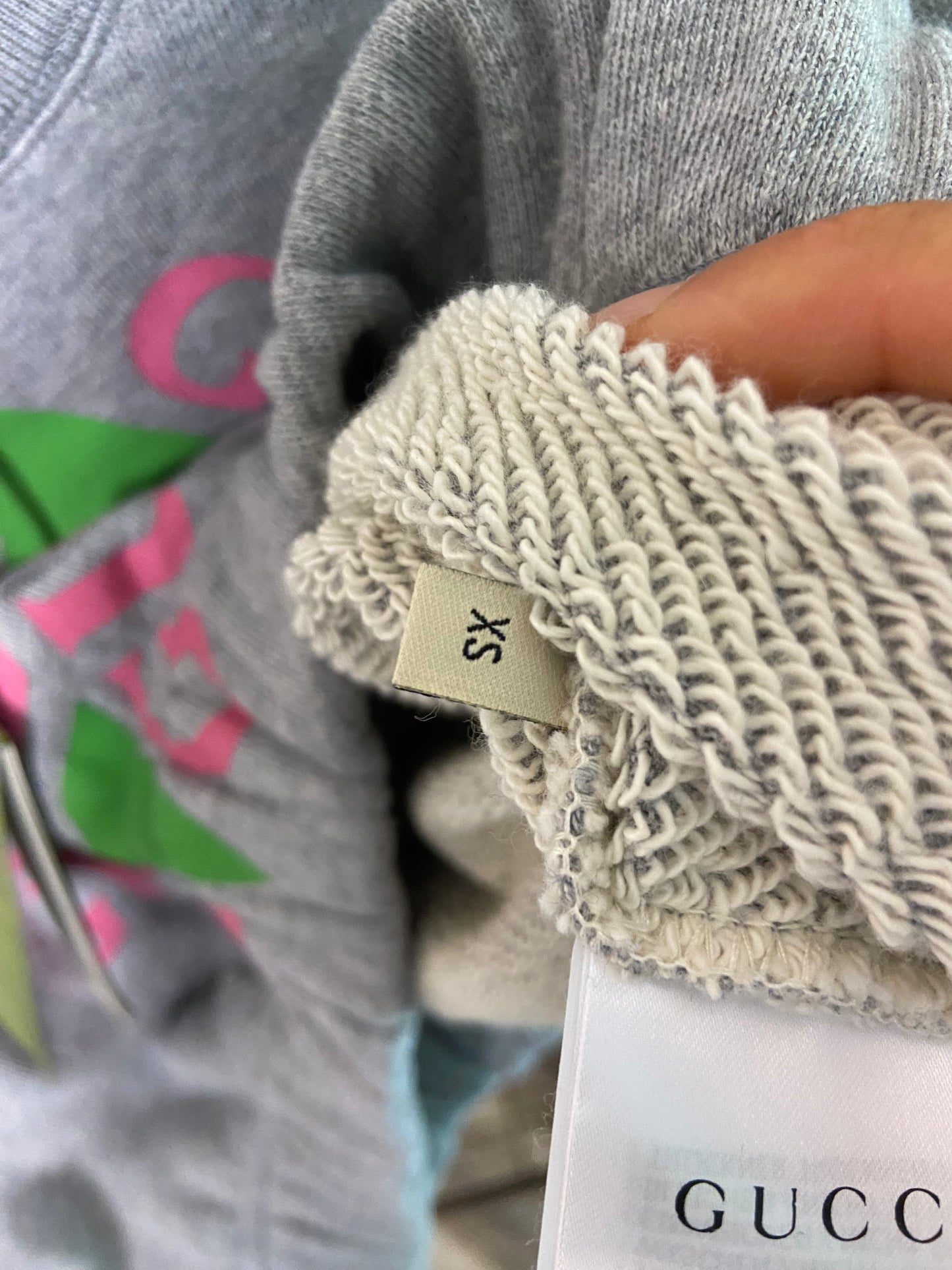 Gucci Rhombus Logo Cropped Sweatshirt size XS
