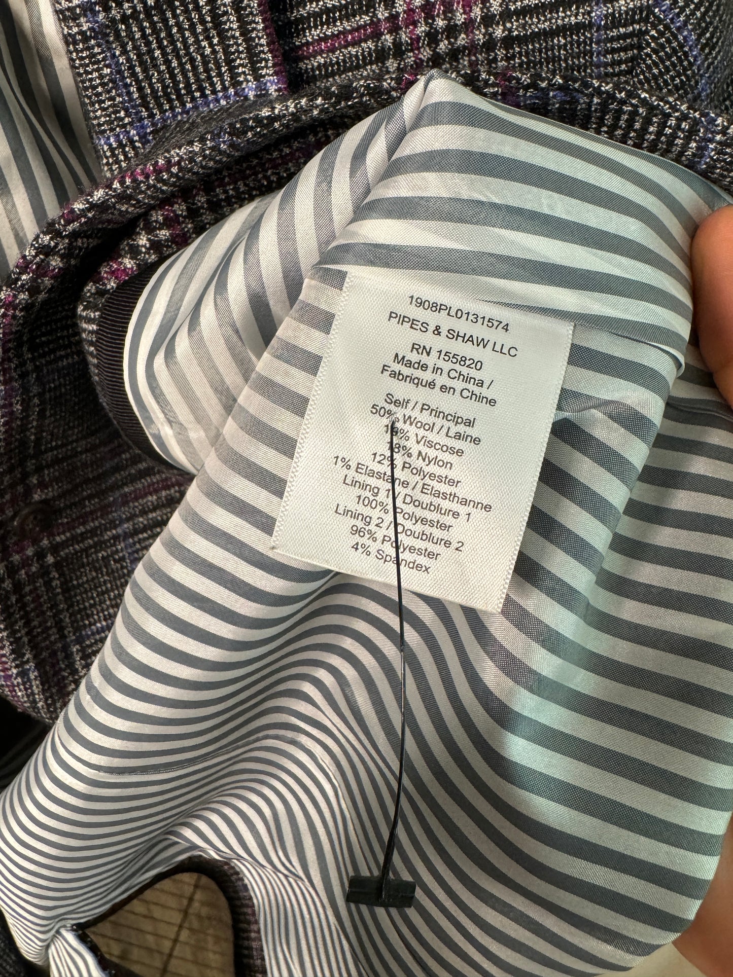 Veronica Beard Brock Plaid Dickey Blazer size 6