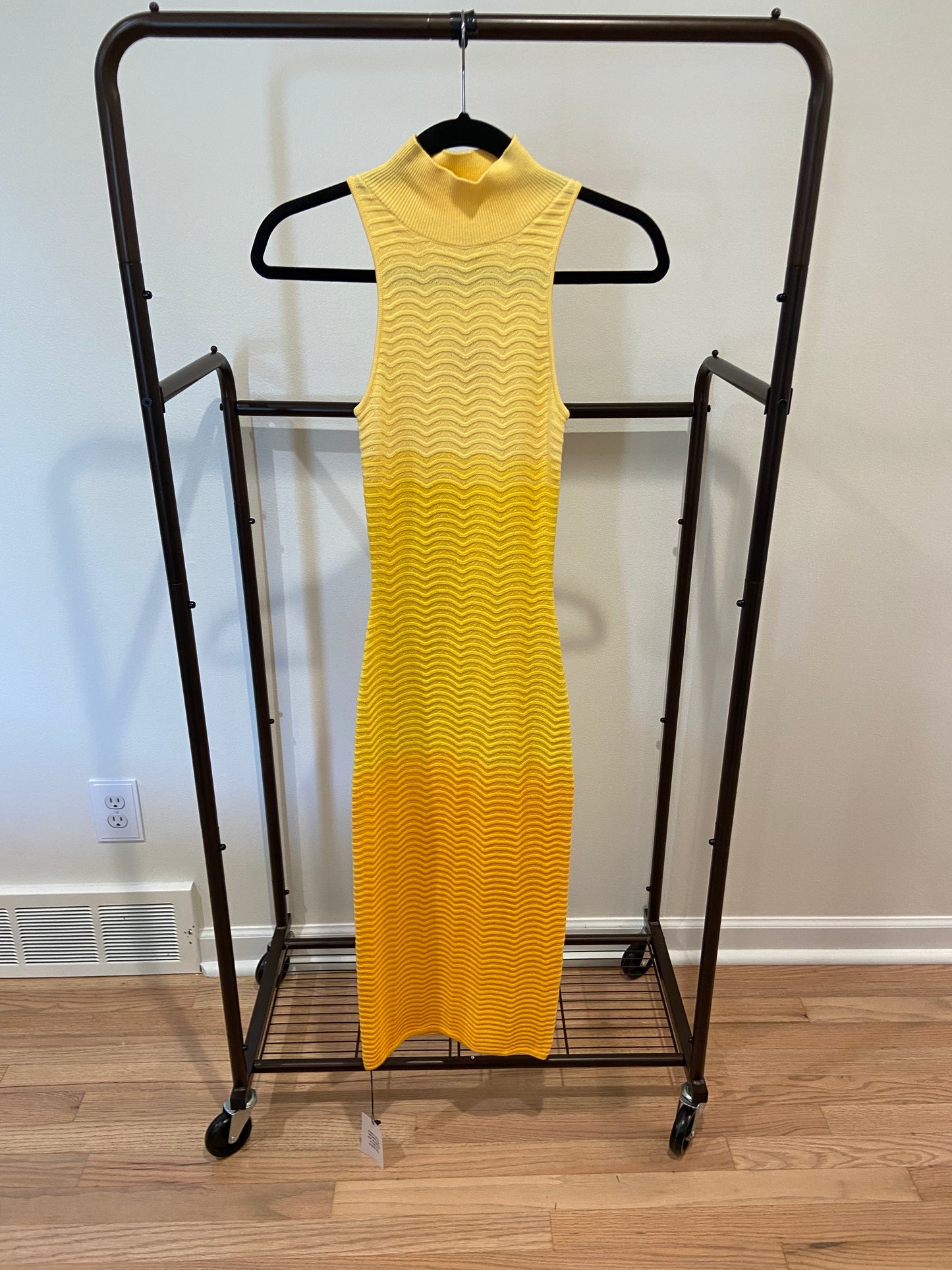 Camila Coelho Yellow Cressida Dress ombre size XS