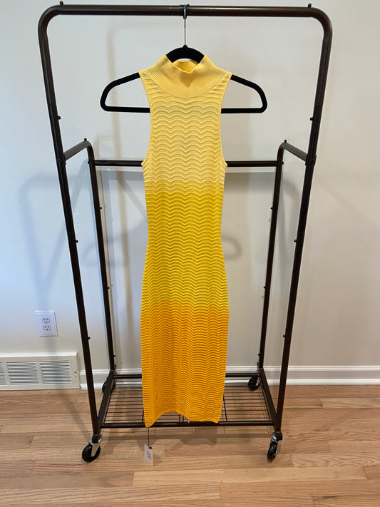 Camila Coelho Yellow Cressida Dress ombre size XS