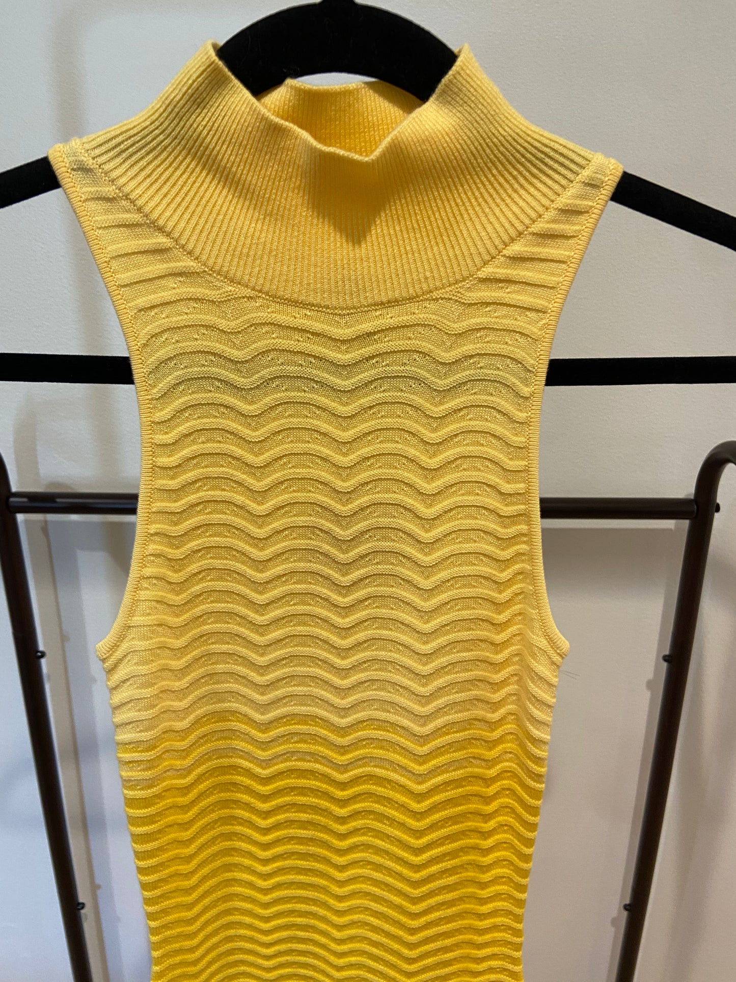 Camila Coelho Yellow Cressida Dress ombre size XS