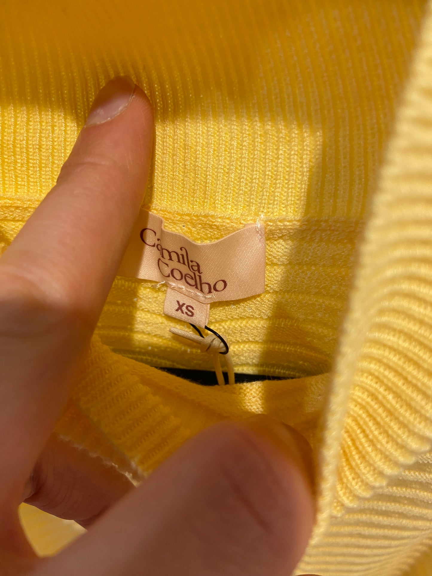 Camila Coelho Yellow Cressida Dress ombre size XS