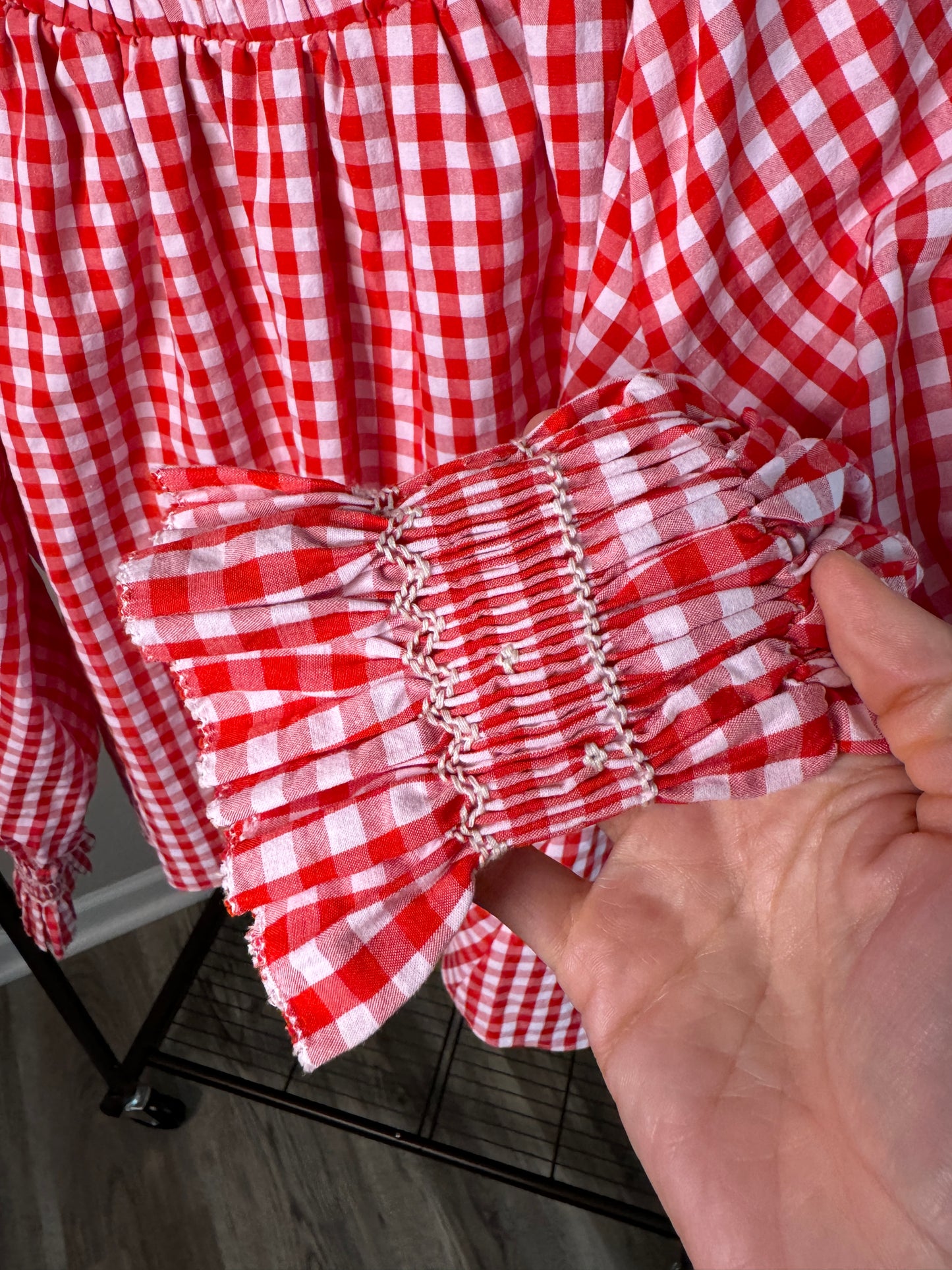 Hunter Bell Hayes Gingham Blouse size XS