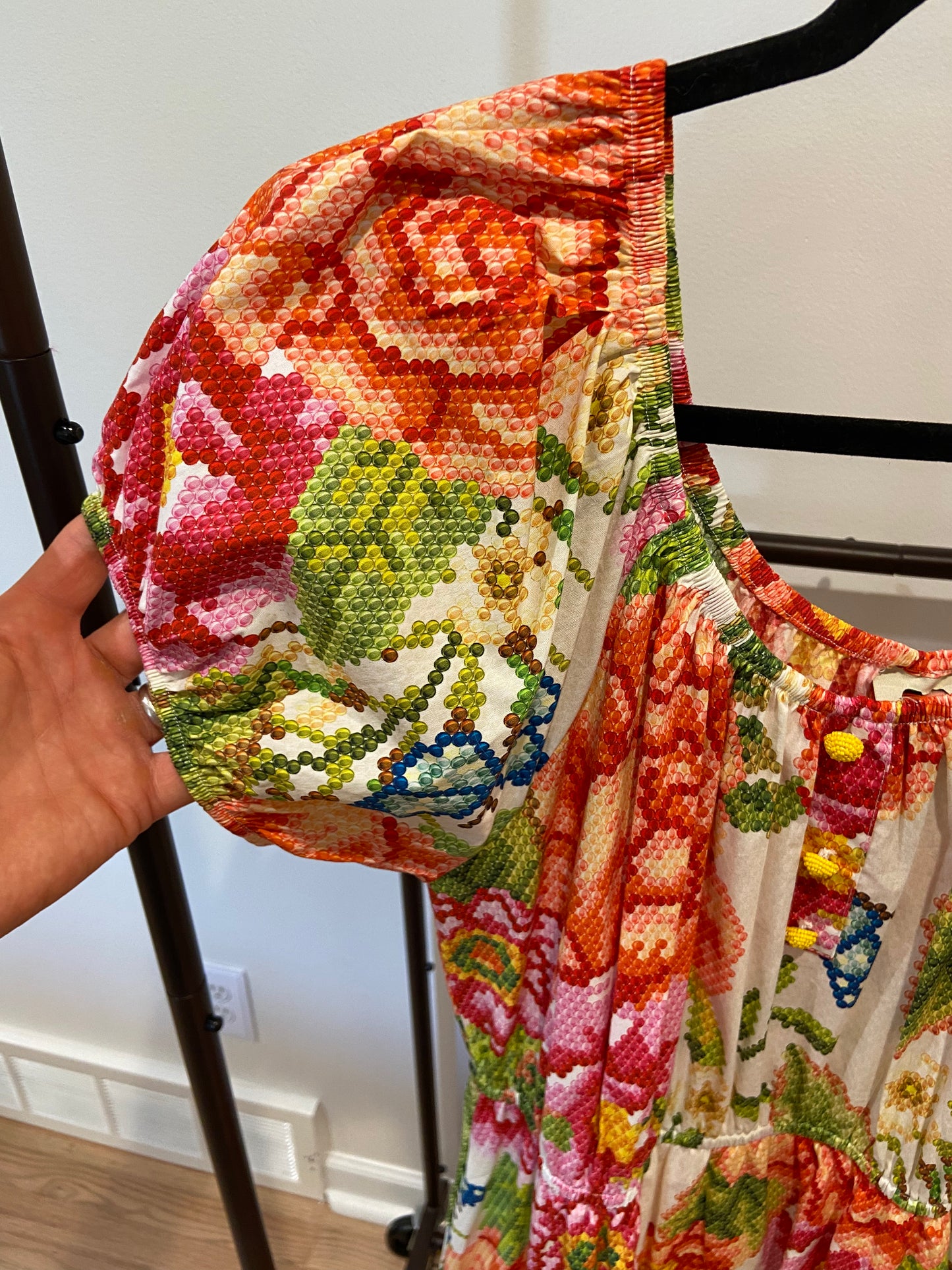 Farm Rio Vintage Macie Floral Tiered Maxi Dress size XL