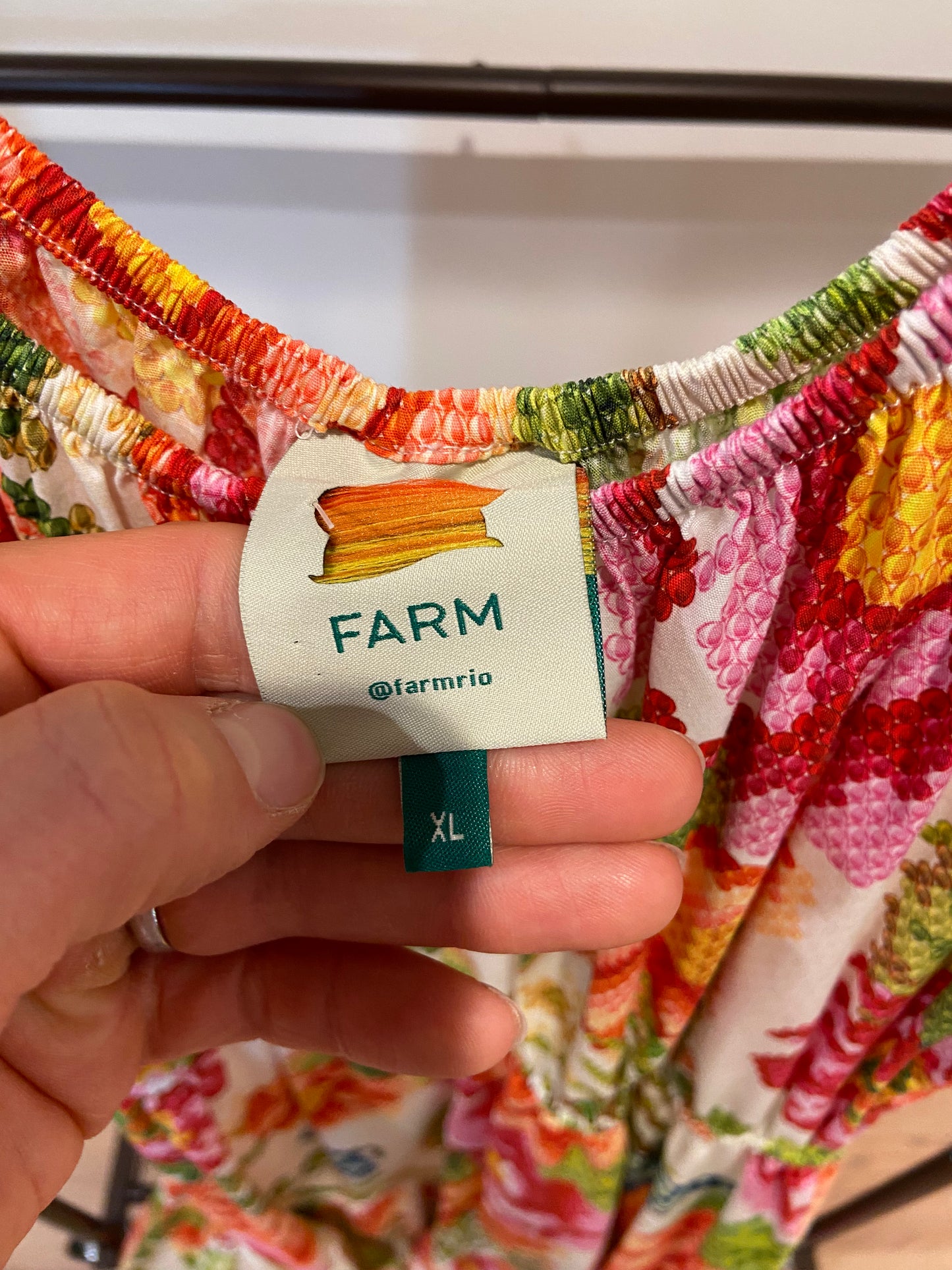 Farm Rio Vintage Macie Floral Tiered Maxi Dress size XL