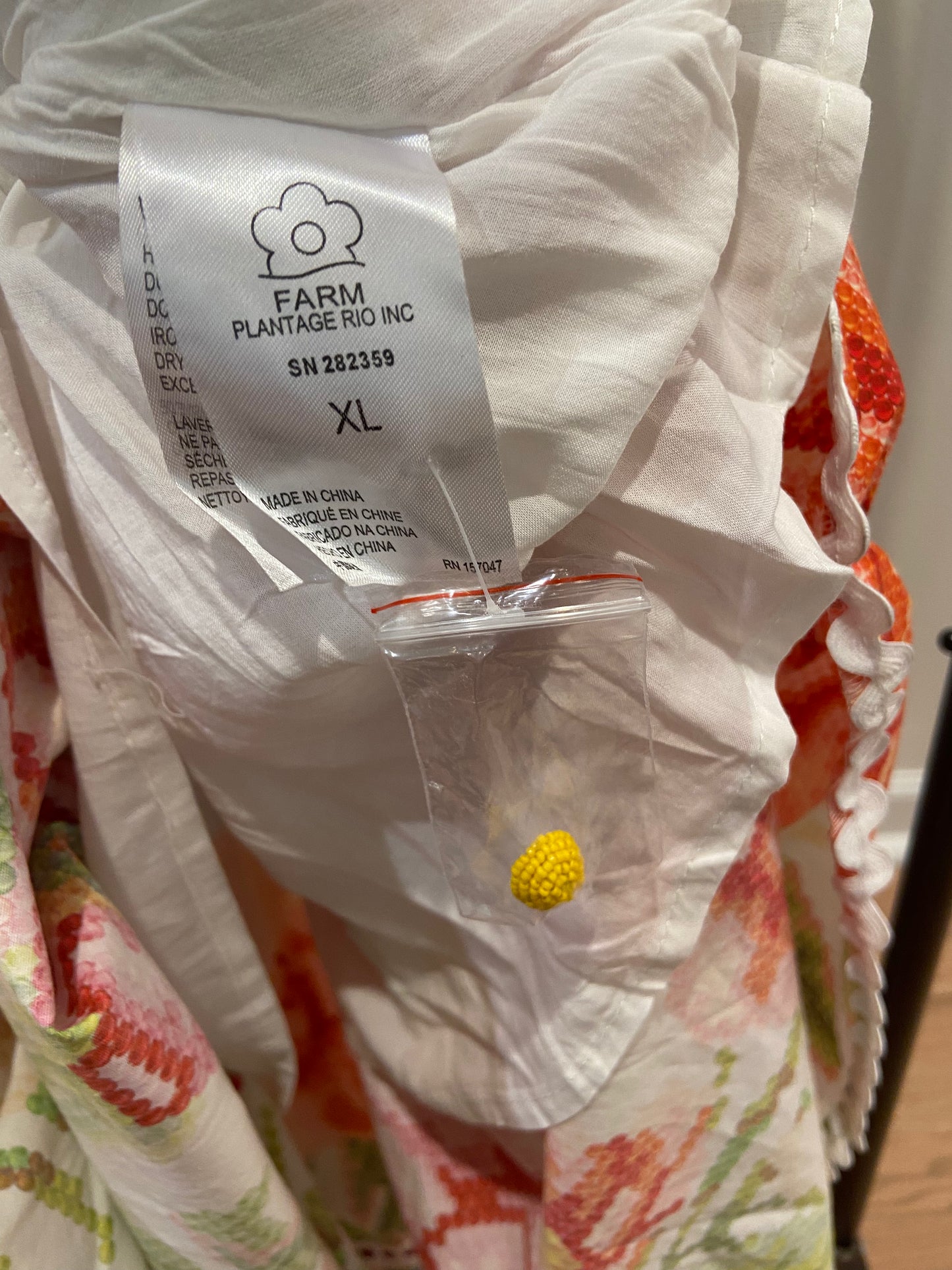 Farm Rio Vintage Macie Floral Tiered Maxi Dress size XL