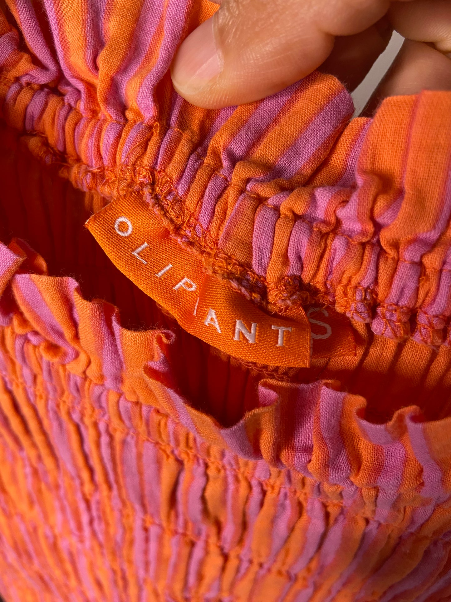 Oliphant Smocked Maxi Dress size S