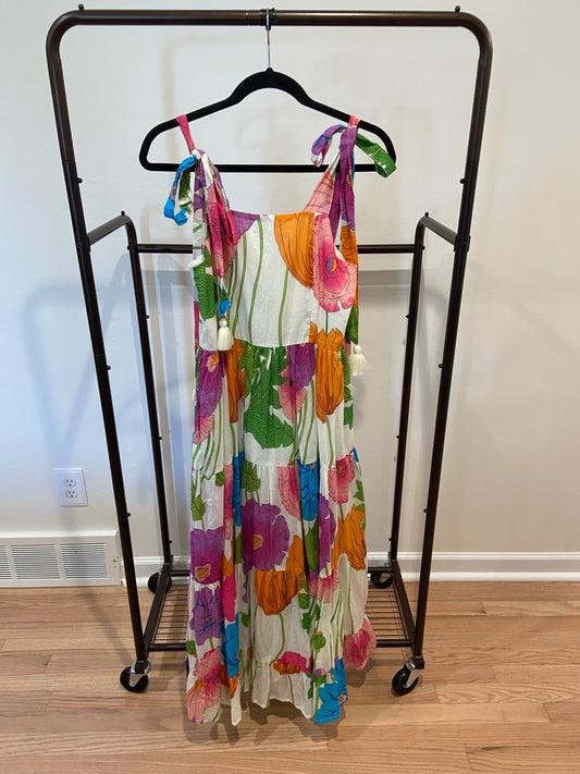 Mille Daphne Cotton Sundress In Sedgwick size XS