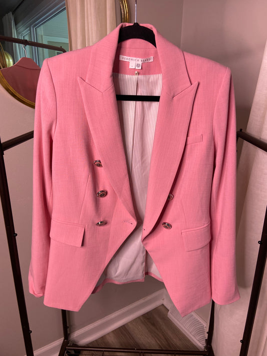 Veronica Beard Miller Dickey Jacket in Peony size 4