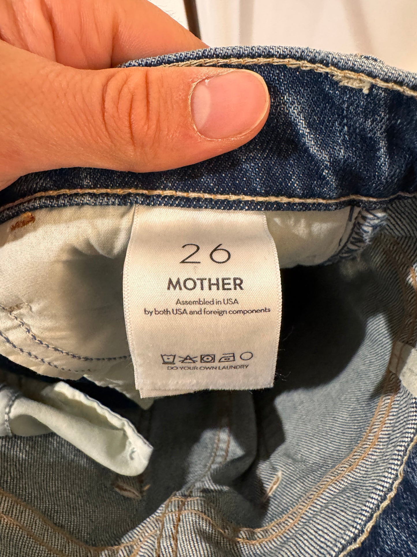 Mother The Hustler Ankle Jeans in Bending the Rules Wash size 26