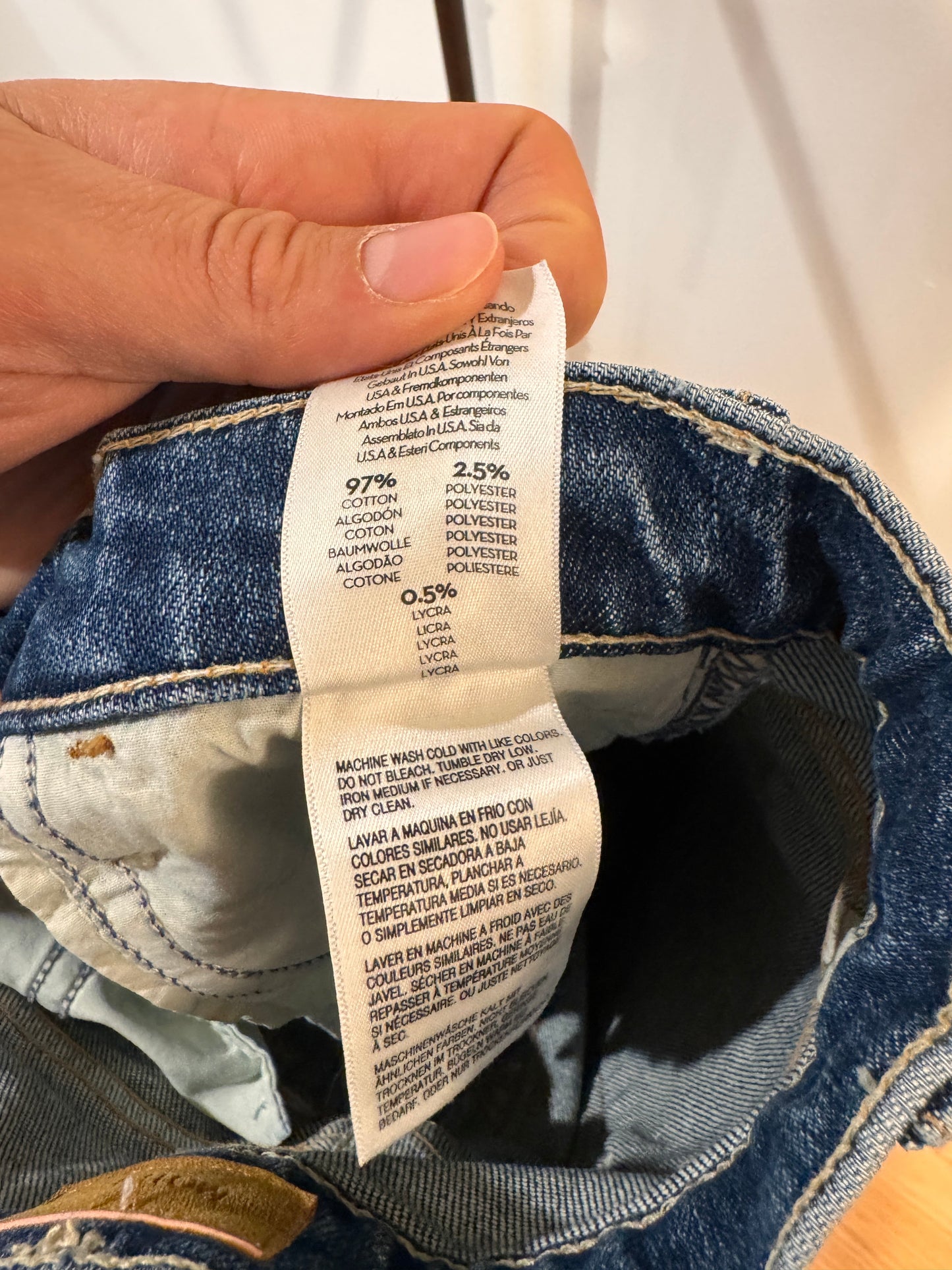 Mother The Hustler Ankle Jeans in Bending the Rules Wash size 26