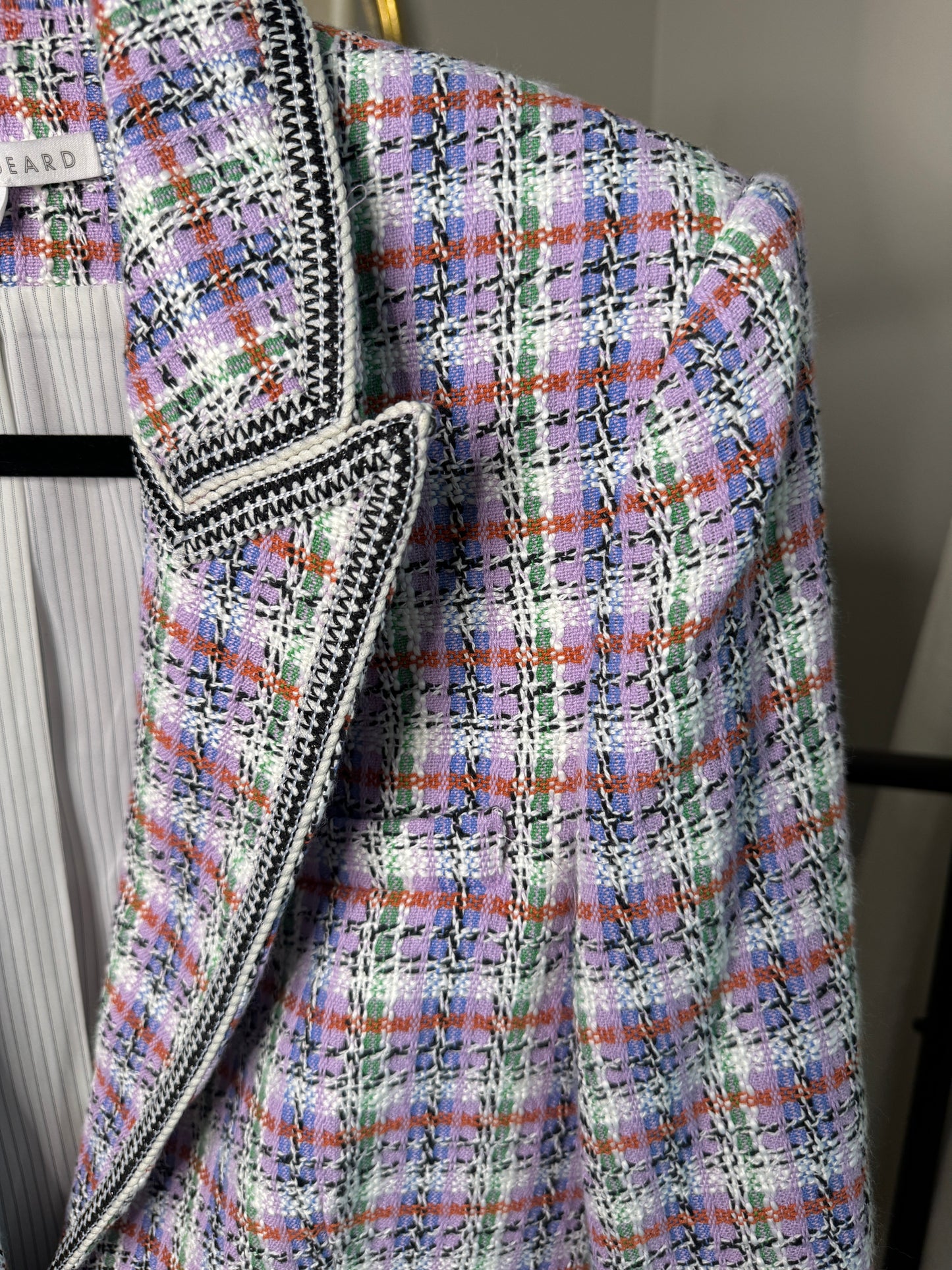 Veronica Beard Etney Tweed Dickey Jacket size 8