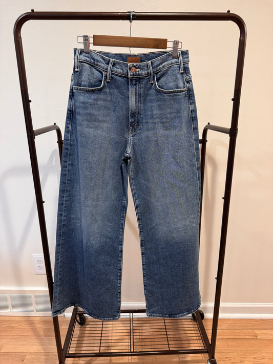 Mother The Hustler Roller Ankle Jeans Slip and Fall size 28