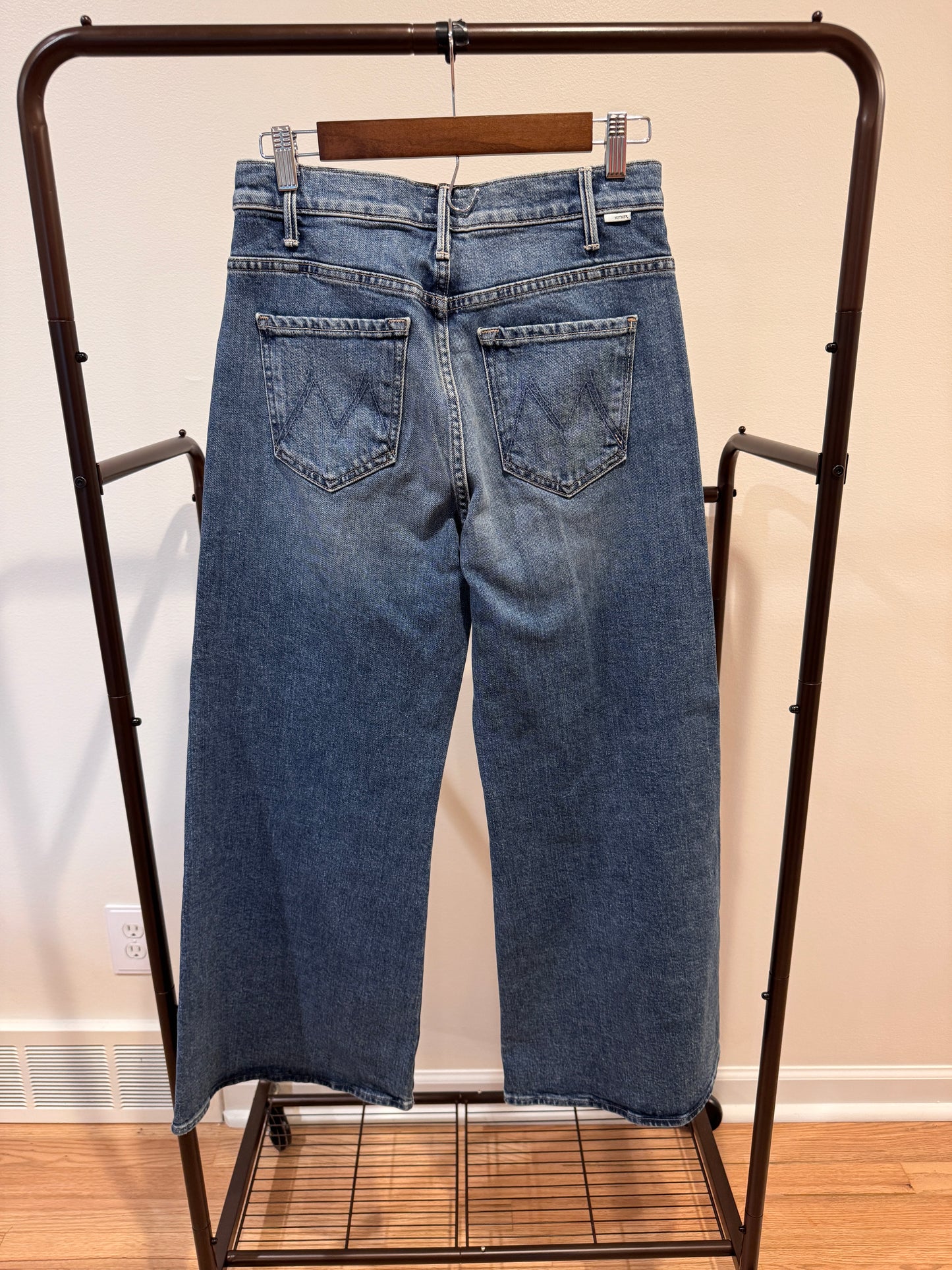 Mother The Hustler Roller Ankle Jeans Slip and Fall size 28