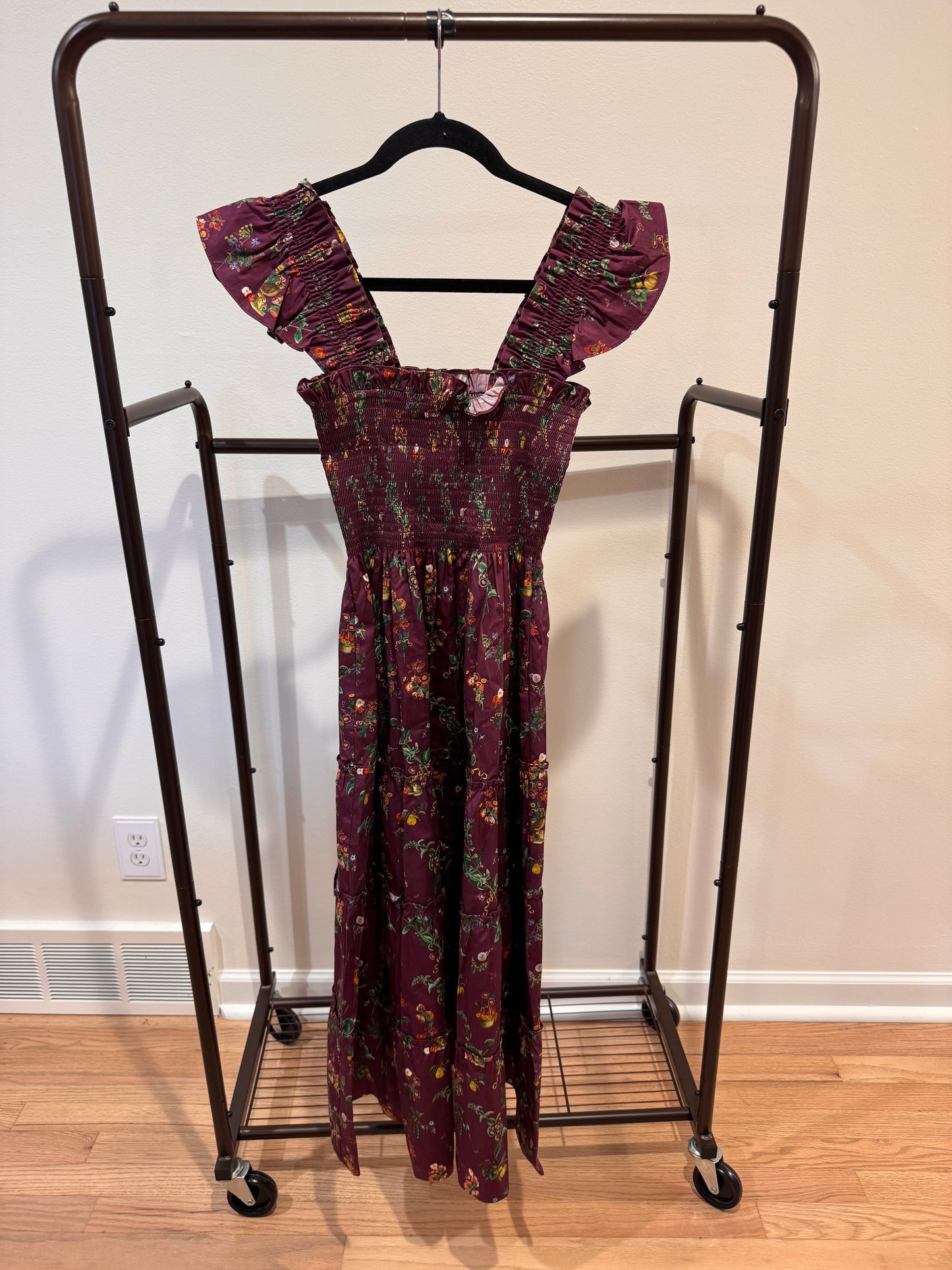 Hill House The Ellie Nap Dress in Magic Orchard Stephanie Fishwick Edition size XS