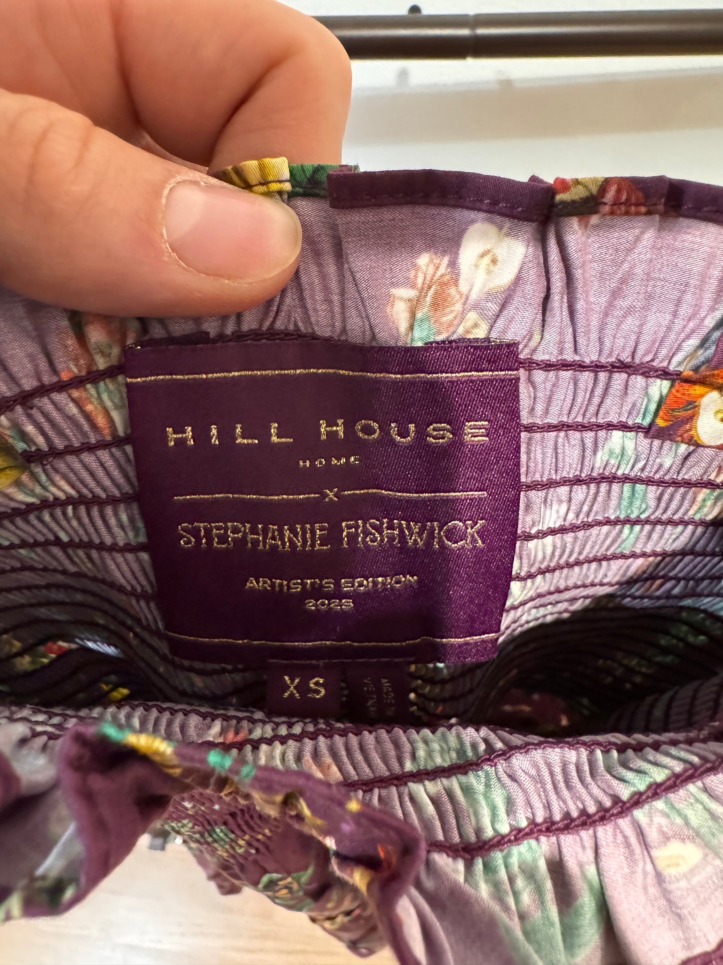 Hill House The Ellie Nap Dress in Magic Orchard Stephanie Fishwick Edition size XS