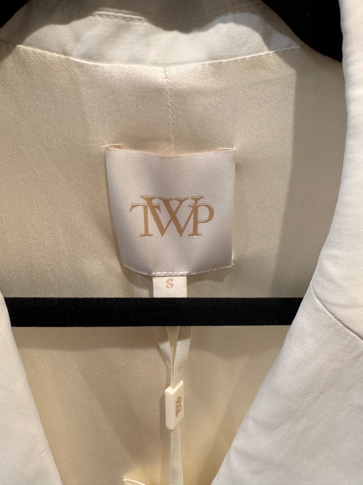TWP Boyfriend Blazer with Zipper in White size S