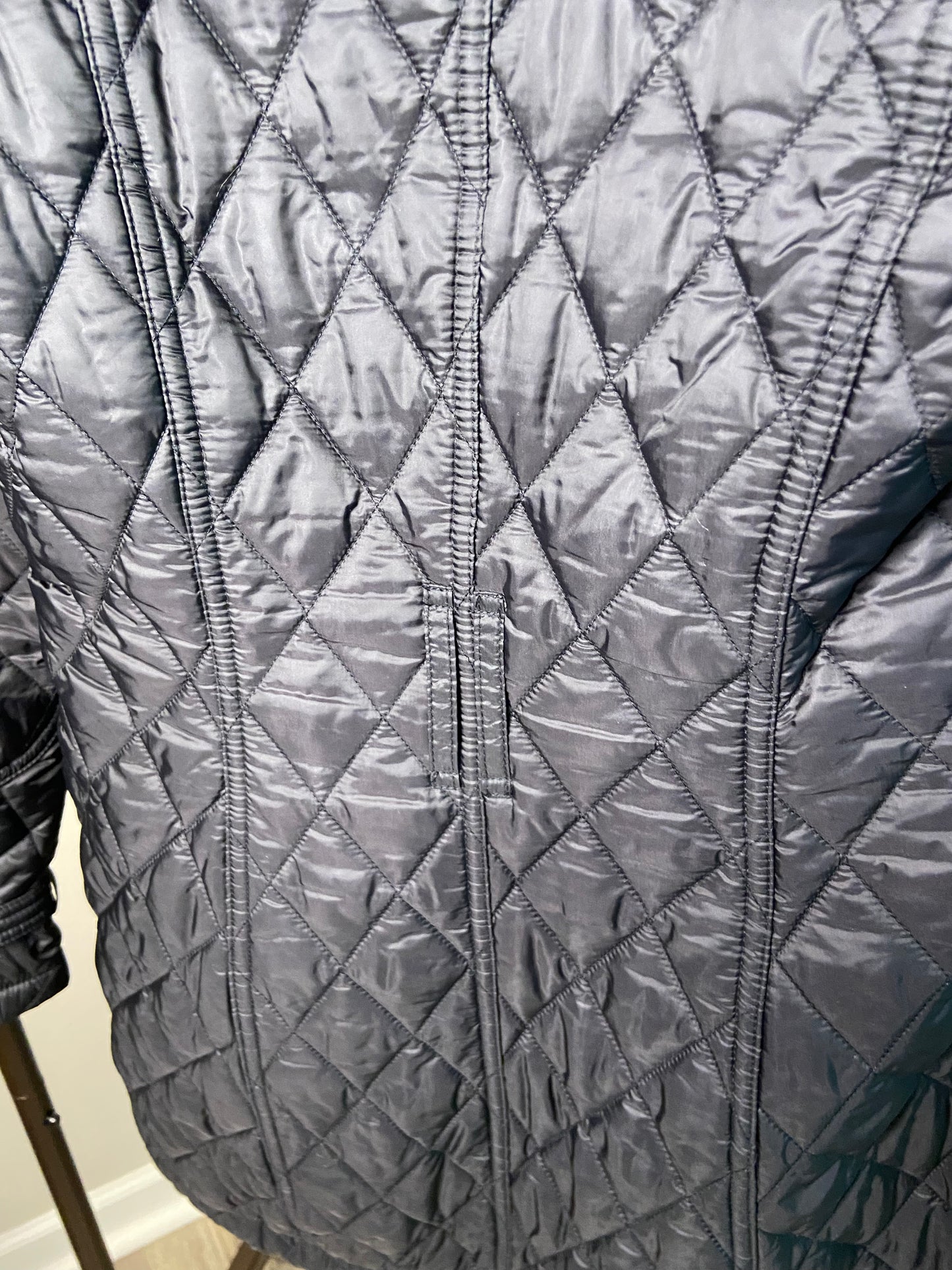 Burberry Nova Check Bellbridge Quilted Coat size S