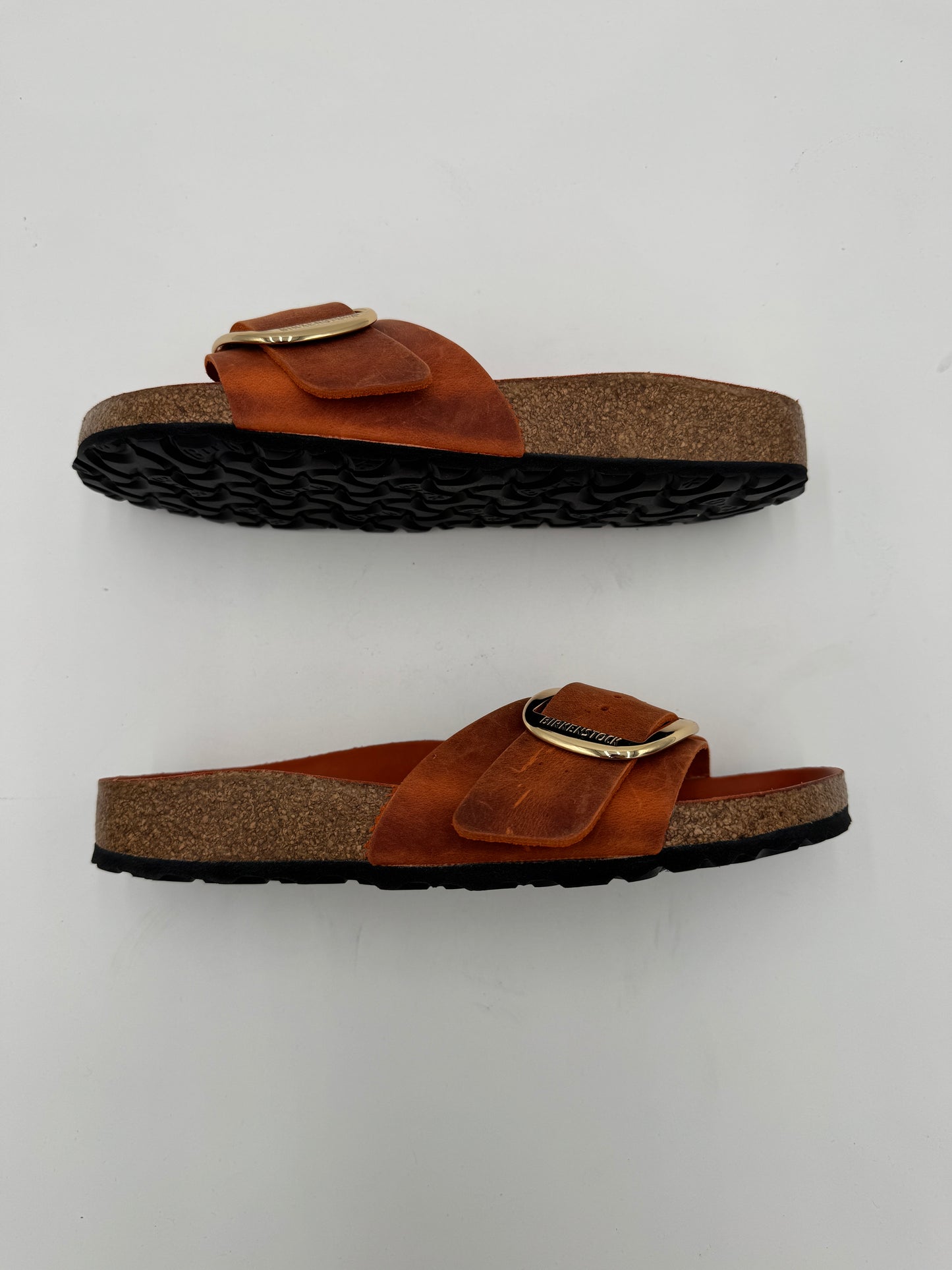 Birkenstock Madrid Big Buckle Burnt Orange size 38