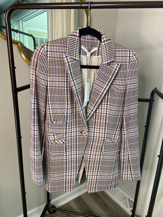 Veronica Beard Fuller Plaid Dickey Jacket size 0
