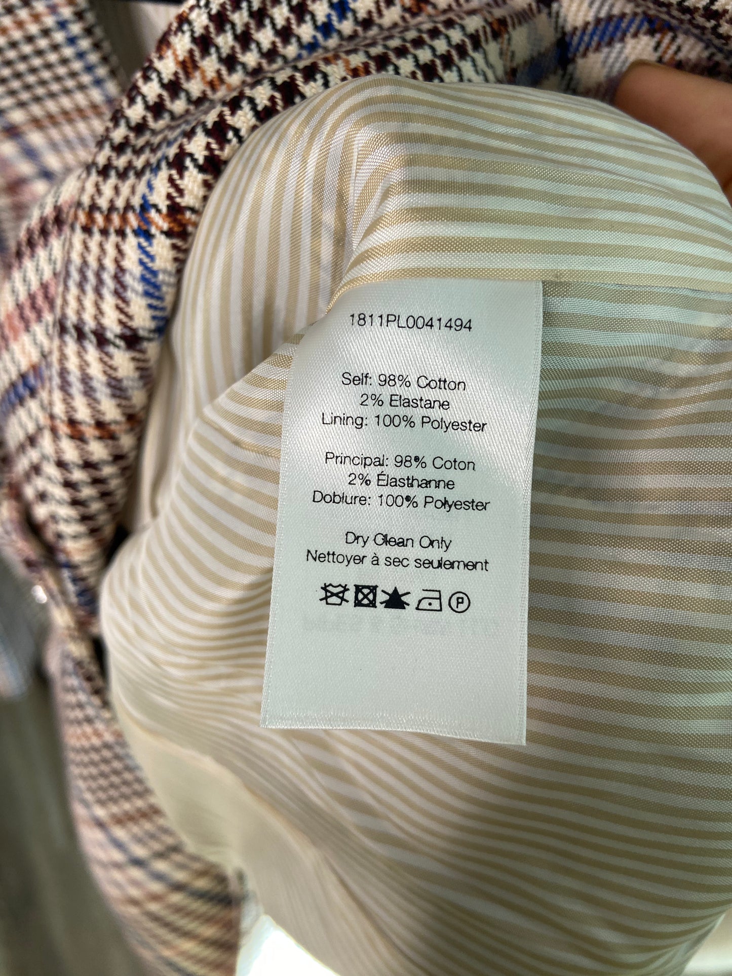 Veronica Beard Fuller Plaid Dickey Jacket size 0